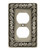 Brainerd 64044 Paisley Single Duplex Outlet Satin Pewter Cover Plate