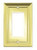 64227 Brass Architect Single GFCI  Cover Plate