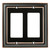 W10536-OB Oil Rubbed Bronze Architect Double GFCI Cover Plate W10536-OB Oil Rubbed Bronze Architect Double GFCI Cover Plate