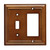 W10771-SDL Brown Architect Single Toggle Switch / GFCI Cover Plate