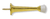Brainerd B40004G-PB Brass Plated Solid Door Stop  2 Pack