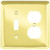 64353 Brass Stamped Steel Single Switch/Duplex Cover Plate