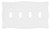 64602 White Nylon Scallop Quad Switch Wall Cover Plate
