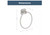 Franklin Brass D2416SN Futura Bath Towel Ring Satin Nickel Finish