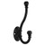 B46305C-FB Flat Black Ball End Coat Hat Robe Hook
