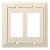 W10769-LAL Lt. Almond Architect Double GFCI Cover Plate