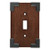 Brainerd W27022-CHS Rowland Charcoal Ebony & Soft Iron Single Switch Cover Plate
