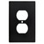 W32732-FB Subway Tile Single Duplex Outlet Cover Plate