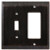 126392 Venetian Bronze Stately Single Switch / GFCI Cover Wall Plate
