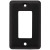 W10251-FB Stamped Flat Black Single GFCI Cover Plate