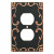 W35071-VBC Classic Lace Bronze & Copper Single Duplex Cover Plate