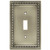 W10097-BSP Brushed Satin Pewter Beaded Single Switch Cover Plate