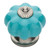 P32974-281 Teal Ceramic 1 1/2" Melon Finial Cabinet Drawer Knob