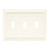 Brainerd 64548 White Architect Triple Switch Cover Plate