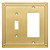 Franklin Brass W35063-BB Beaded Single Switch / GFCI Brushed Brass Cover Plate