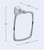Delta SAW46-SN Sawyer Bath Towel Ring Satin Nickel Finish