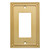 Franklin Brass W35060-BB Brushed Brass Classic Beaded Single GFCI Cover Plate