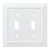 Franklin Brass W352440-PW Pure White Architect Double Switch Wall Cover Plate Franklin Brass W352440-PW Pure White Architect Double Switch Wall Cover Plate