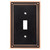 W35058-VBC Bronze & Copper Classic Beaded Single Switch Cover Plate W35058-VBC Bronze & Copper Classic Beaded Single Switch Cover Plate
