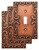 Liberty W35070V-CPS Classic Lace Sponged Copper Single Switch Cover Plate 3 Pack