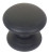 Liberty P61603-FB  Round Wide Base 1 1/4" Cabinet Drawer Knob Flat Black