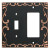 W35075-VBC Classic Lace Single Switch / GFCI Outlet Cover Plate Bronze & Copper