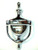 Brainerd B32363D-CHR Chrome Ornate Door Knocker 6 1/16" x 3 1/16"