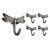 Franklin Brass B46145Y-BSP Brushed Satin Pewter Dragonfly Coat & Hat Hook 5 Pack