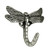 Franklin Brass B46145Y-BSP Brushed Satin Pewter Dragonfly Coat & Hat Hook 5 Pack