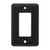 64129 Flat Black Single GFCI Cover Plate