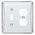Brainerd W35394-PC Upton Polished Chrome Single Switch / Duplex Cover Plate