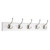 Liberty R12844H-WSN  27" 5 Tri- Hook Coat/Hat Rail White w/ Satin NIckel Hooks Liberty R12844H-WSN  27" 5 Tri- Hook Coat/Hat Rail White w/ Satin NIckel Hooks
