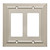 W35224-SN Classic Architect Satin Nickel Double GFCI Decora Cover Plate W35224-SN Classic Architect Satin Nickel Double GFCI Decora Cover Plate