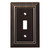 W35217-VBR Venetian Bronze Classic Architect Single Switch Cover Plate