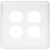 W10250-W Stamped White Double Duplex Outlet Switch Cover