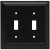 Liberty 64217 Flat Black Architect Double Switch Wall Cover Plate