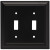 Liberty 64217 Flat Black Architect Double Switch Wall Cover Plate