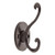 Liberty B34052C-CO 3 13/16" Coco Bronze Scroll Double Coat, Hat, Robe Hook
