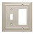 W35222-SN Classic Architect Satin Nickel Single Switch / GFCI Decora Cover Plate