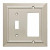 W35222-SN Classic Architect Satin Nickel Single Switch / GFCI Decora Cover Plate