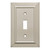 Franklin Brass W35217-SN  Satin Nickel Architect Single Switch Cover Plate