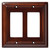 Brainerd W31565-ESO Espresso Wood Architect Double GFCI Cover Plate