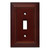 Brainerd W31557-ESO Architect Espresso Wood Single Switch Cover Plate