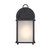 Tara Collection 1-Light Black Exterior Wall Lantern Sconce