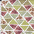 Stof Fabrics Murano Collection Triangles Purple & Green Cotton Fabric By The Yard