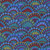 Kaffe Fassett PWGP143 Paper Fans Teal Cotton Quilting Fabric By The Yard