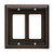 126379 Architect Espresso Double GFCI  Switch Cover Plate