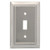 Franklin Brass 171908 Satin Nickel Architect Single Switch Cover Plate