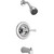 Delta Foundations B114900 Single-Handle 1-Spray Tub & Shower Faucet Stainless Steel