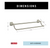 Delta Flynn FLY25-DN Brushed Nickel 24" Double Bath Towel Bar